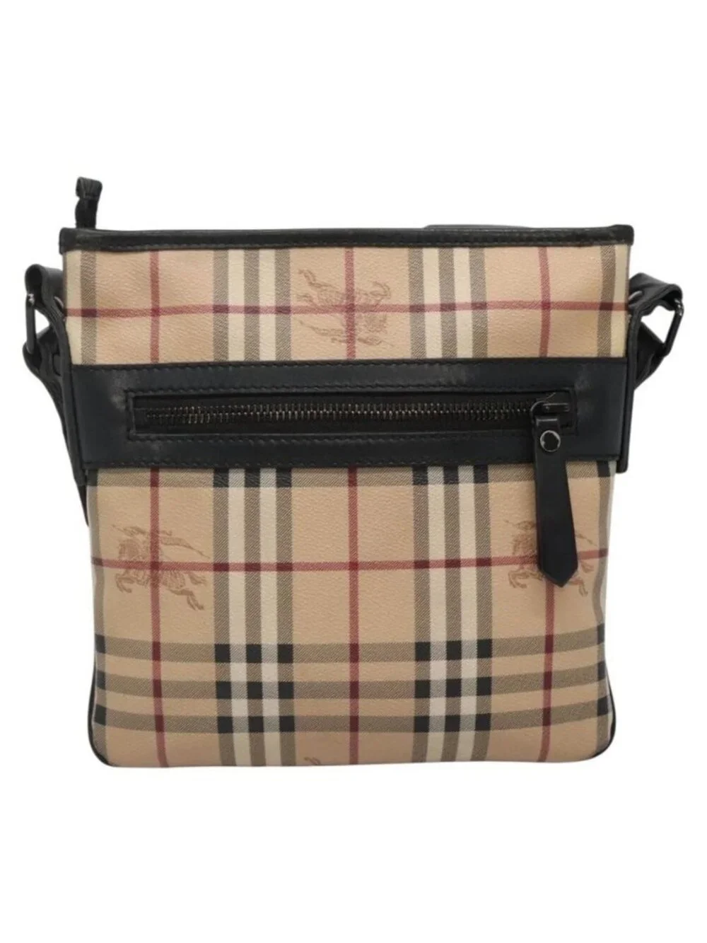 Authentic BURBERRY Nova Check Shoulder Bag PVC Beige - Picture 9 of 16